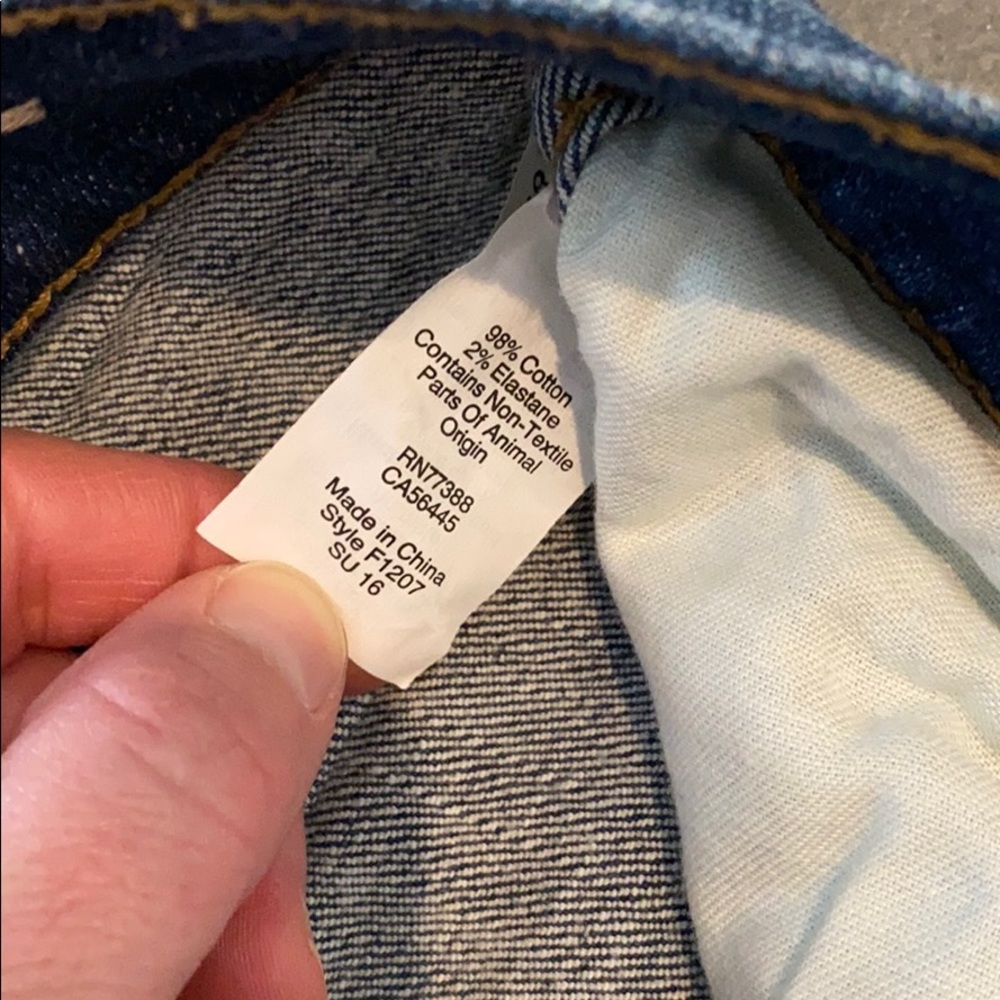 9" High Riser Skinny Skinny In Rip Repair - Picture 8 of 8